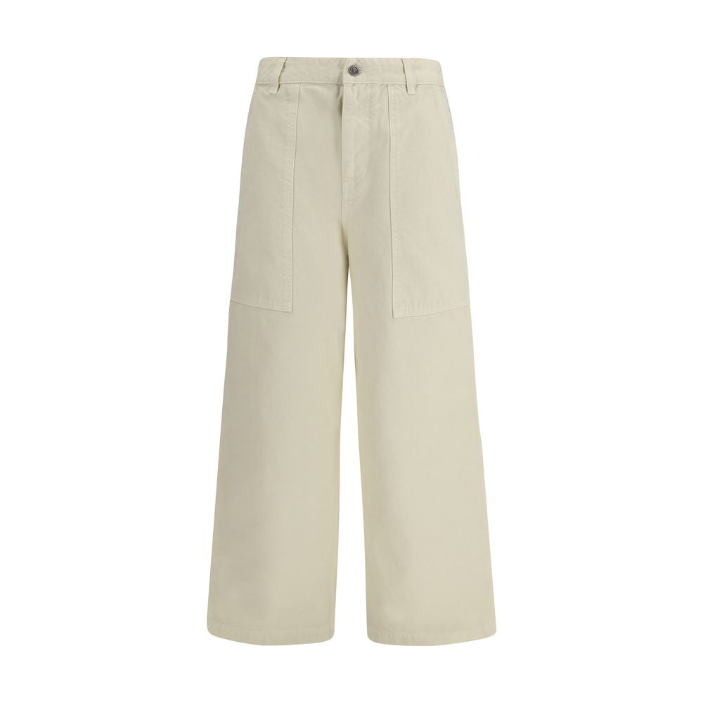 Moncler Wide Leg Pants - Beige
