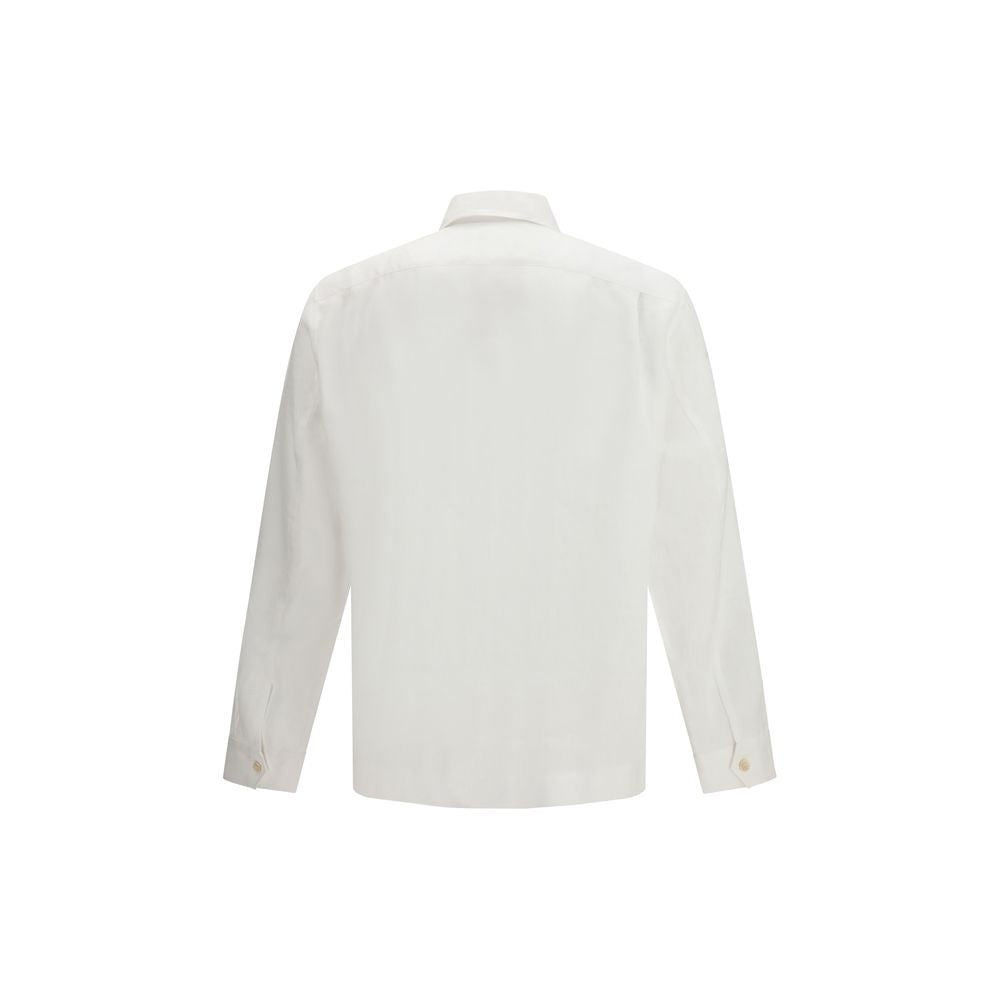 Brunello Cucinelli White Linen Shirt