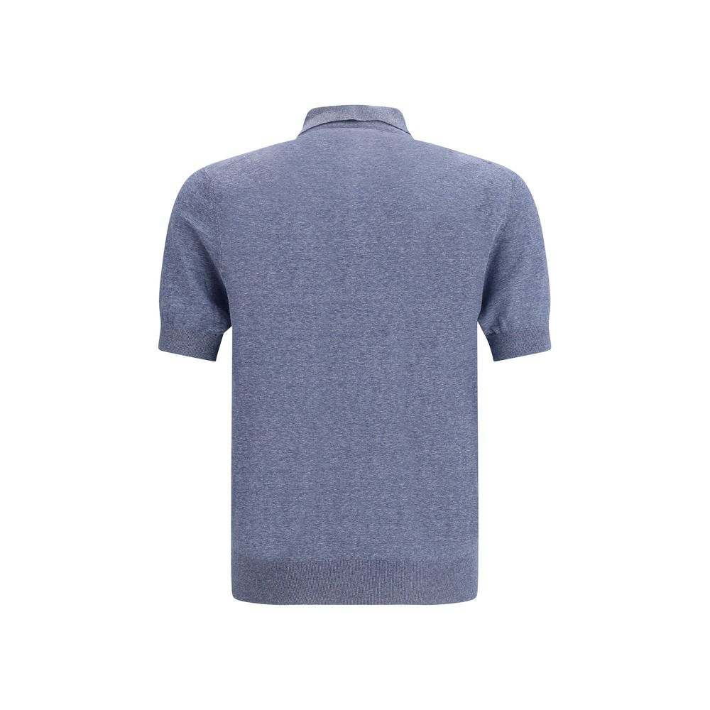 Brunello Cucinelli Linen-Silk Polo Shirt
