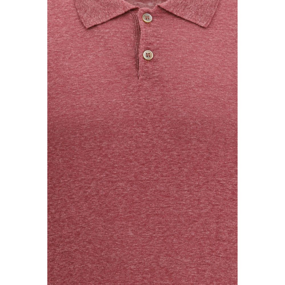 Brunello Cucinelli Linen-Silk Polo Shirt