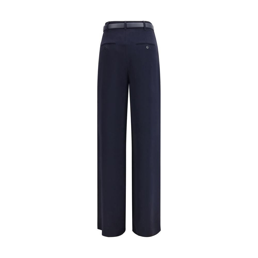 Max Mara Elegant Wide Leg Pants - Blue