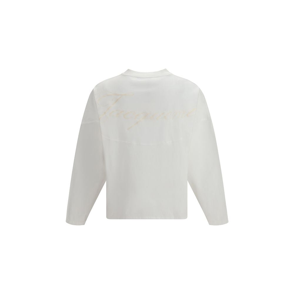 Jacquemus White Long Sleeve Cotton Top