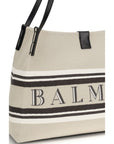 Balmain Medium Release Shopper Bag - Beige