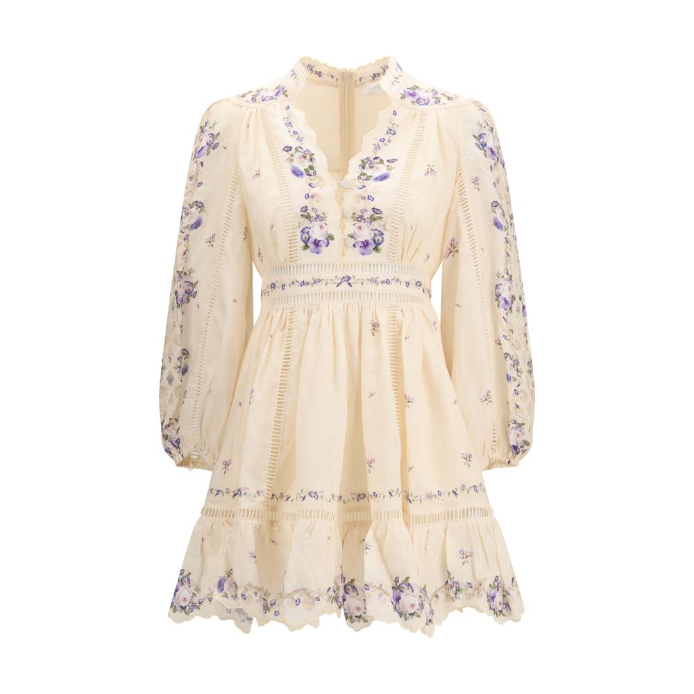 Zimmermann The Patience Plunge Mini Dress