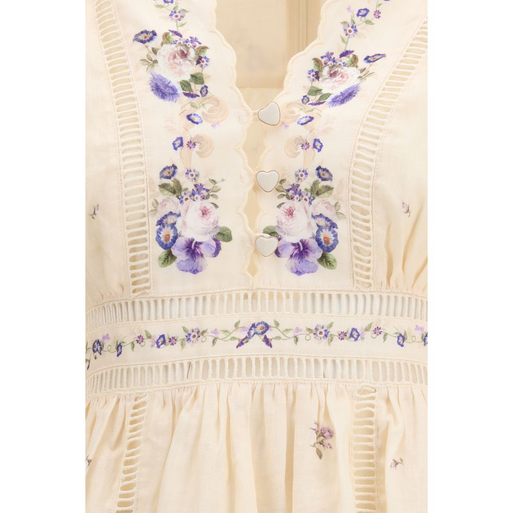 Zimmermann The Patience Plunge Mini Dress