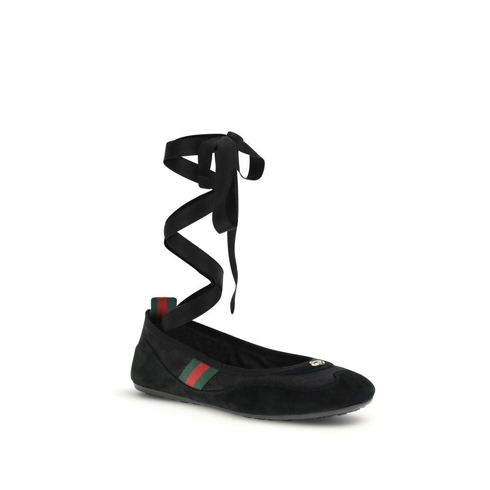 Gucci Shift Black Ballerina Flats