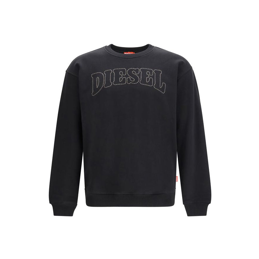 Diesel Logo S-Norm-V10 Sweatshirt - Black