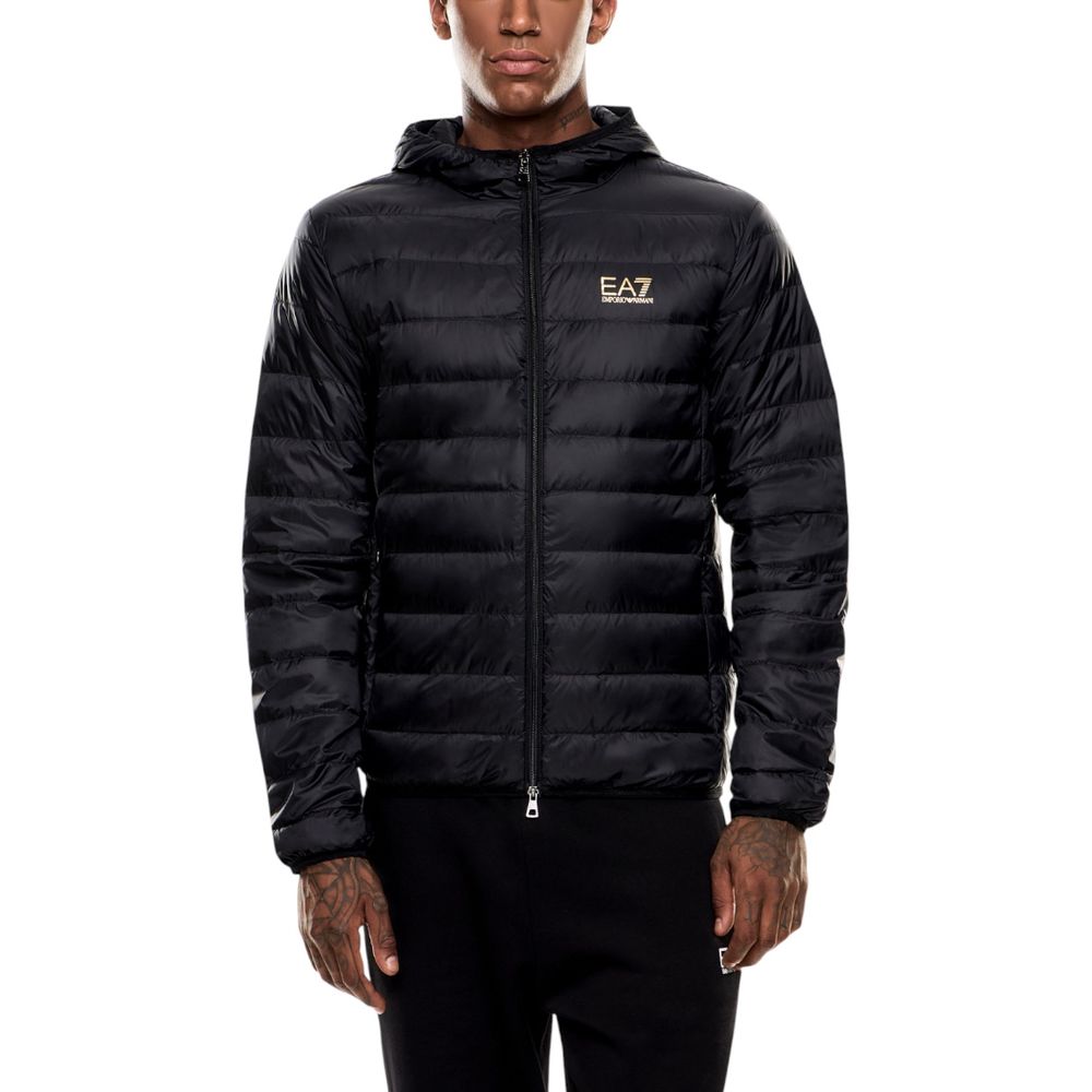 EA7 Emporio Armani Hooded Puffer Jacket - Black