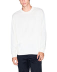 Armani Exchange White Crewneck Sweater