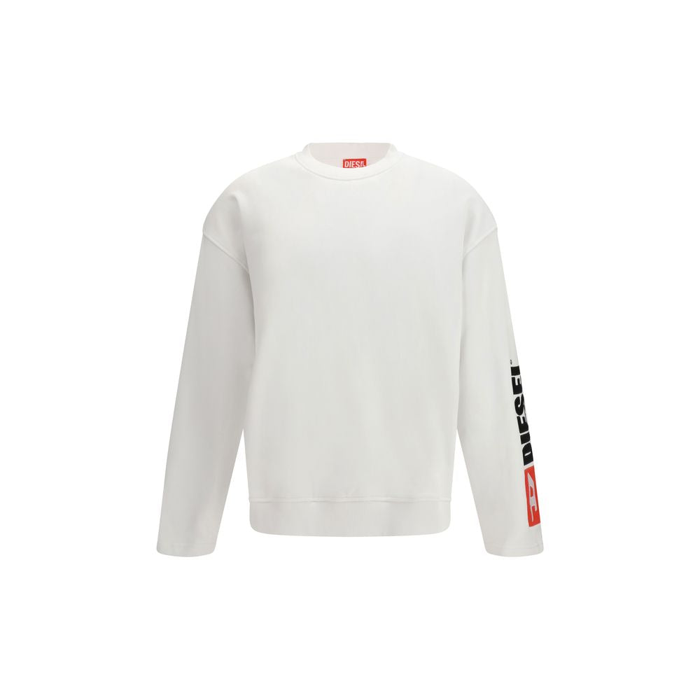 Diesel Logo Cotton Sweatshirt - White
