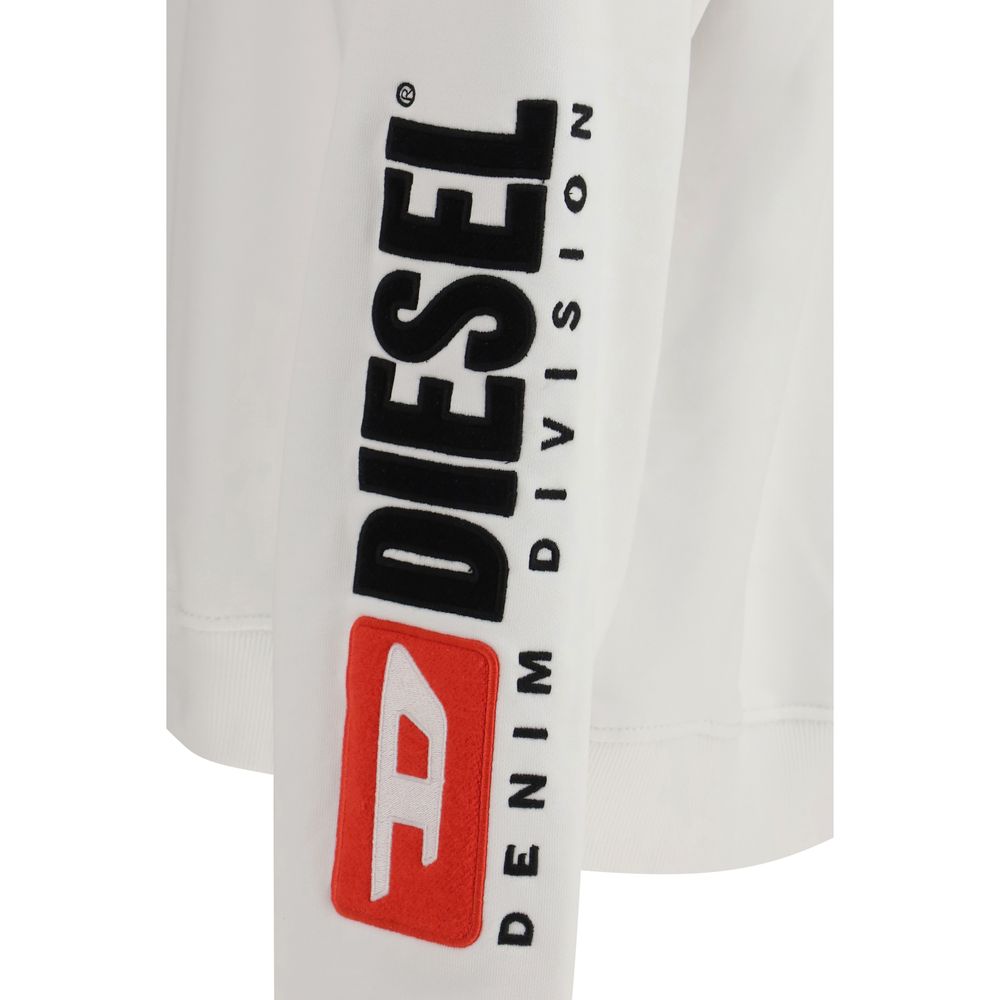 Diesel Logo Cotton Sweatshirt - White