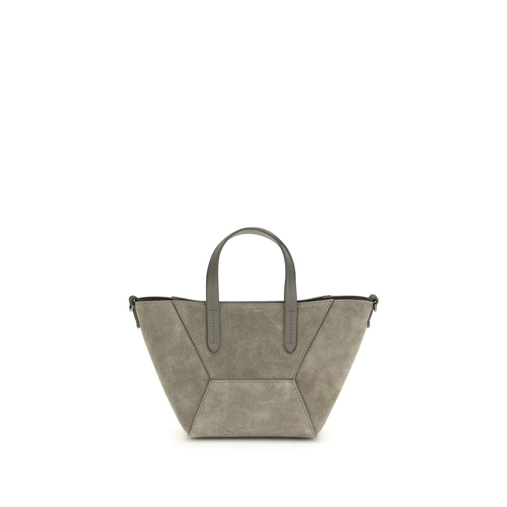 Brunello Cucinelli Leather Tote & Shoulder Bag