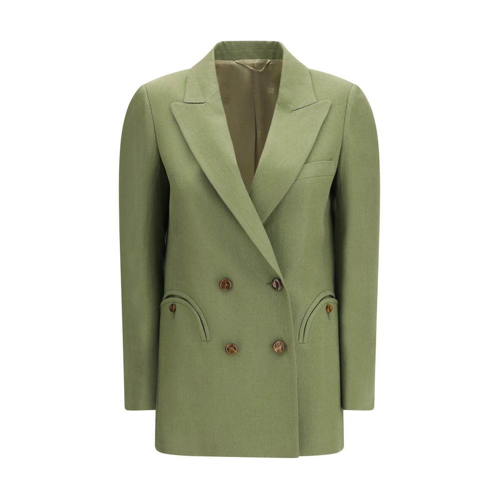 Blazé Milano The Midday Sun Everyday Linen Blazer - Green
