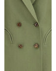 Blazé Milano The Midday Sun Everyday Linen Blazer - Green - Made In Italy
