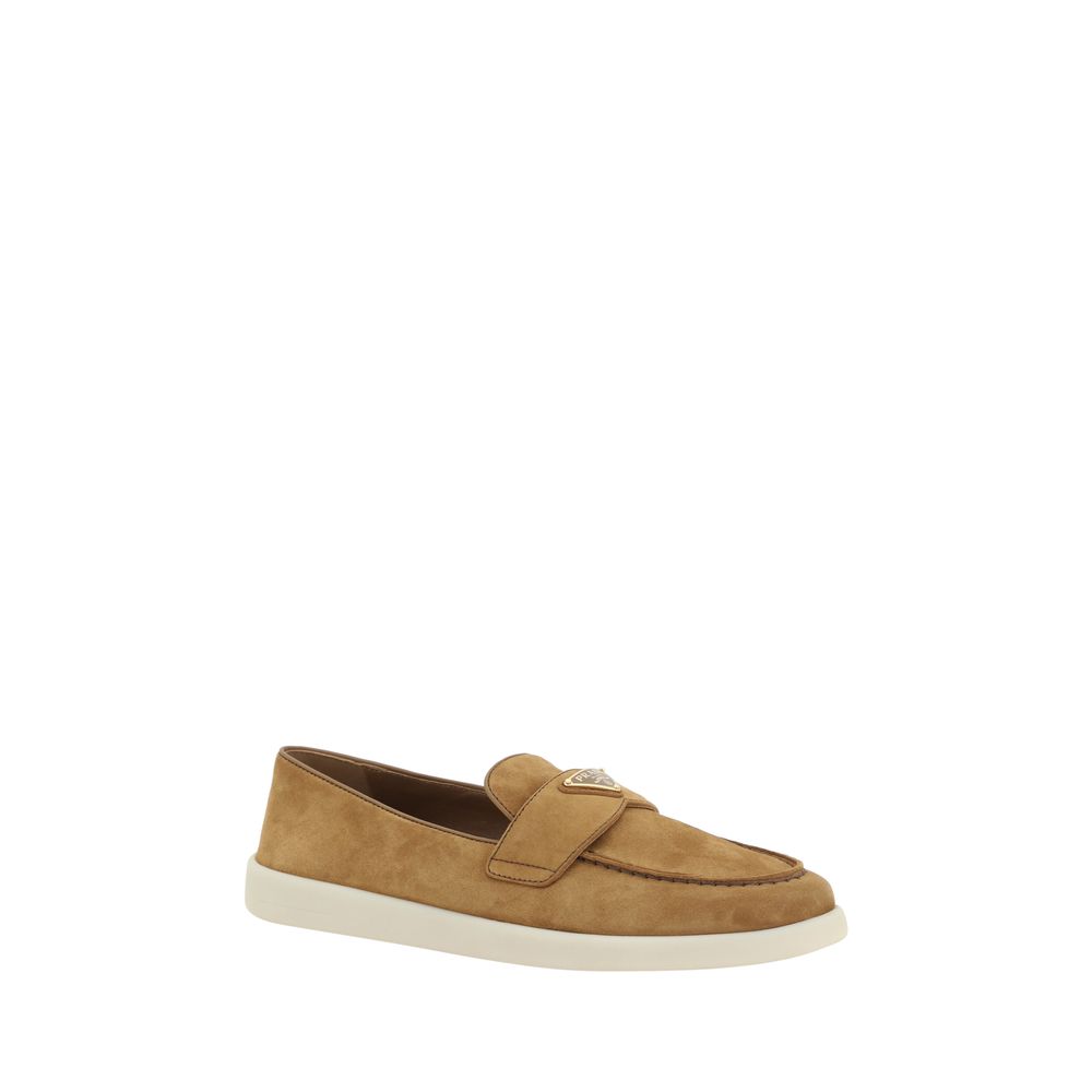 Prada Suede Leather Loafers