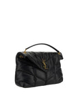 Saint Laurent LouLou Medium Leather Shoulder Bag - Black