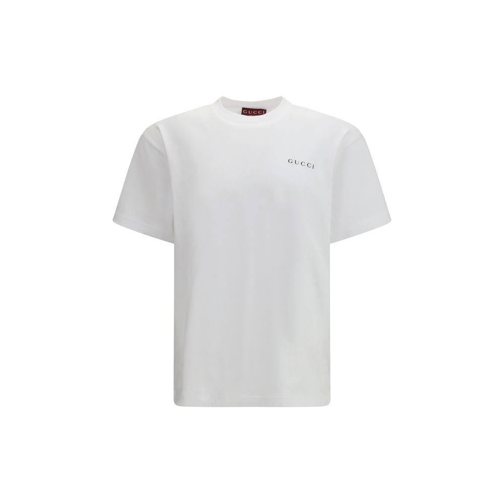 Gucci Graphic White Cotton T-Shirt