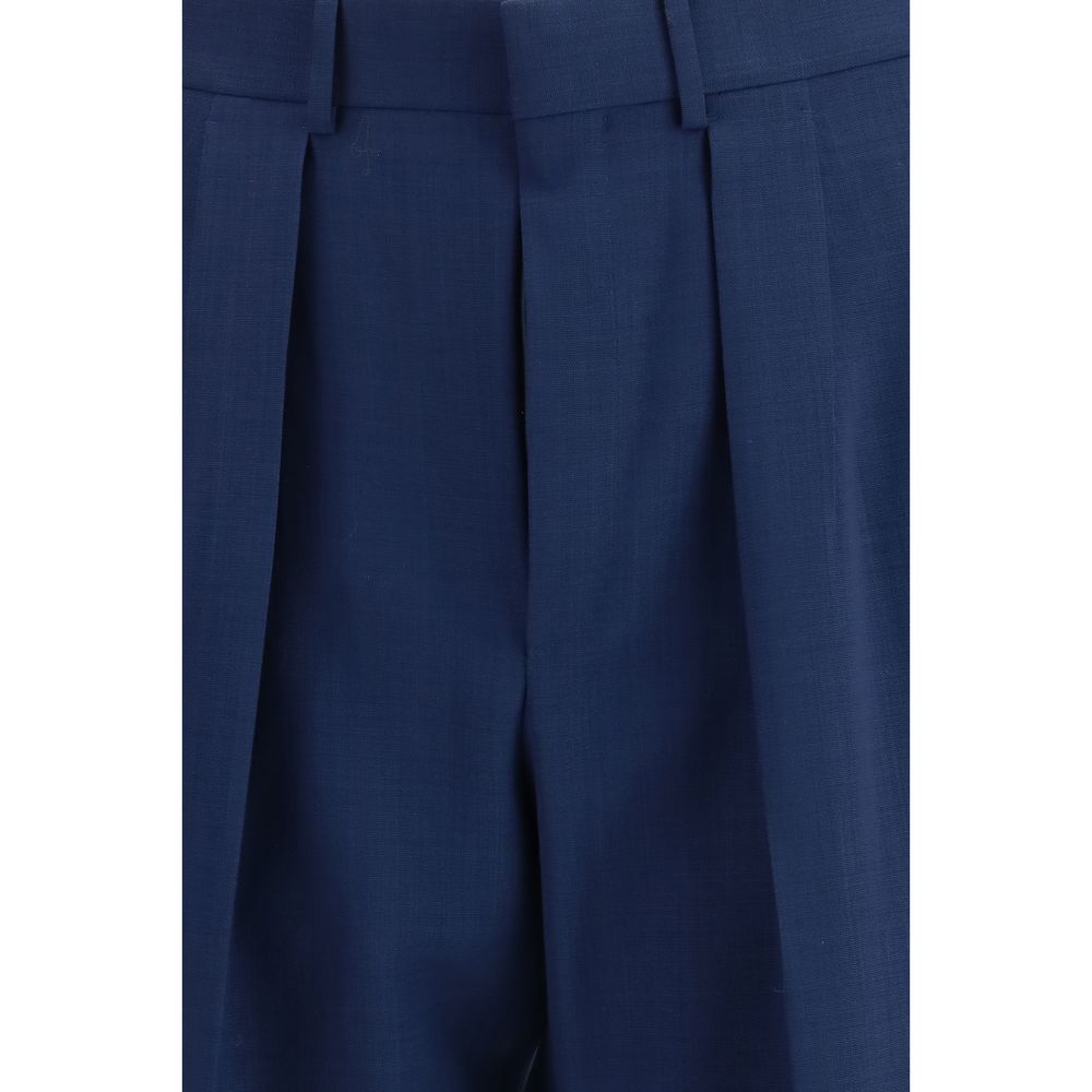 Tom Ford Wool Dress Pants - Blue