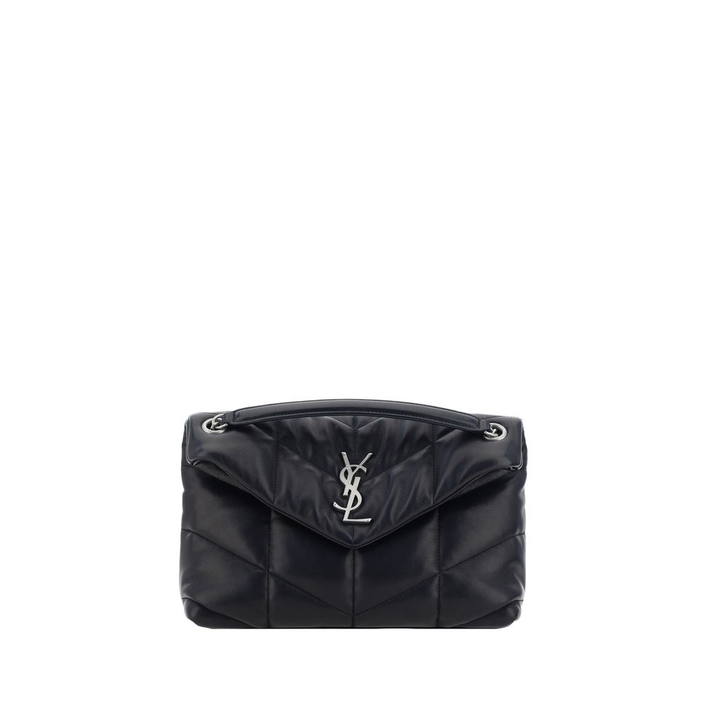 Saint Laurent LouLou Puffer Shoulder Bag - Black