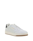 Saint Laurent SL/61 Leather Low Top Sneakers - White