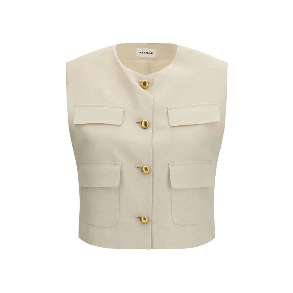 P.A.R.O.S.H. Sleeveless Wool Vest Top