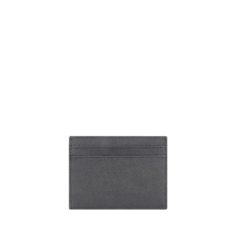 Saint Laurent Cassandre Card Holder - Gray/Grey 