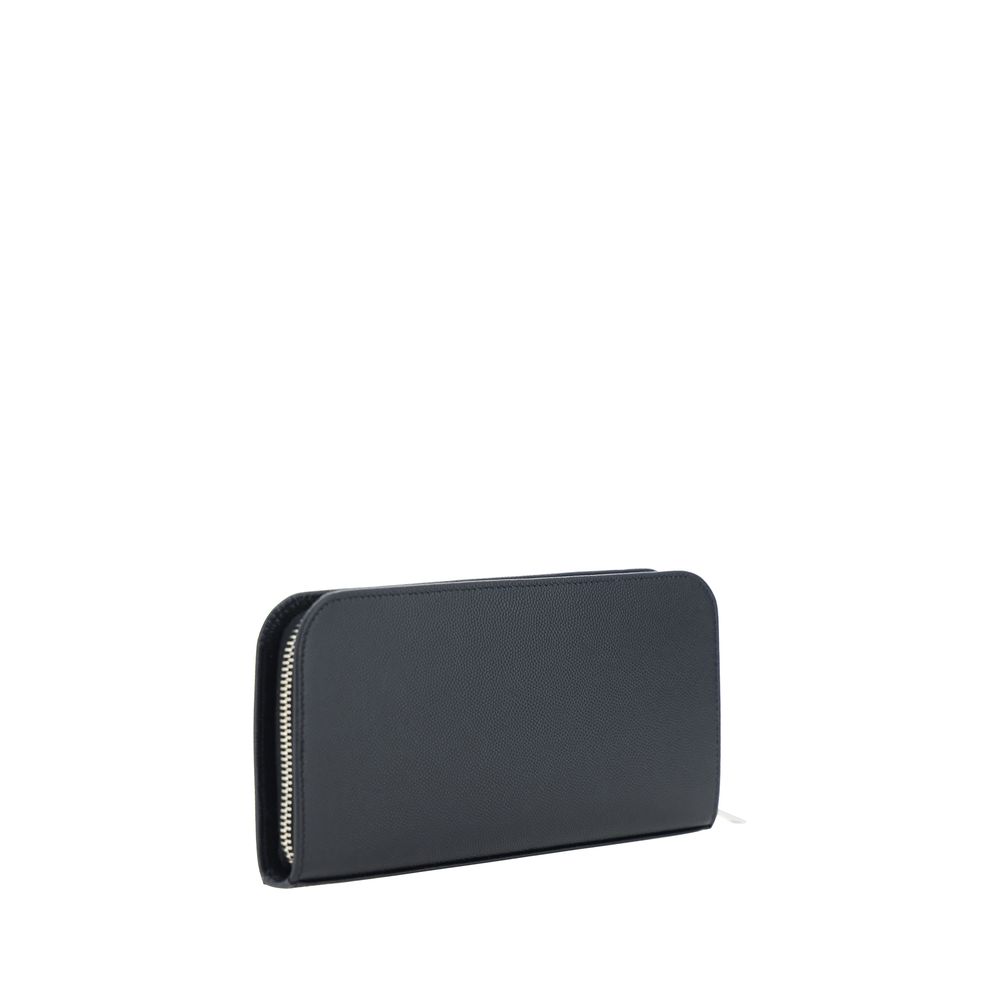 Saint Laurent Grain de Poudre Wallet - Black