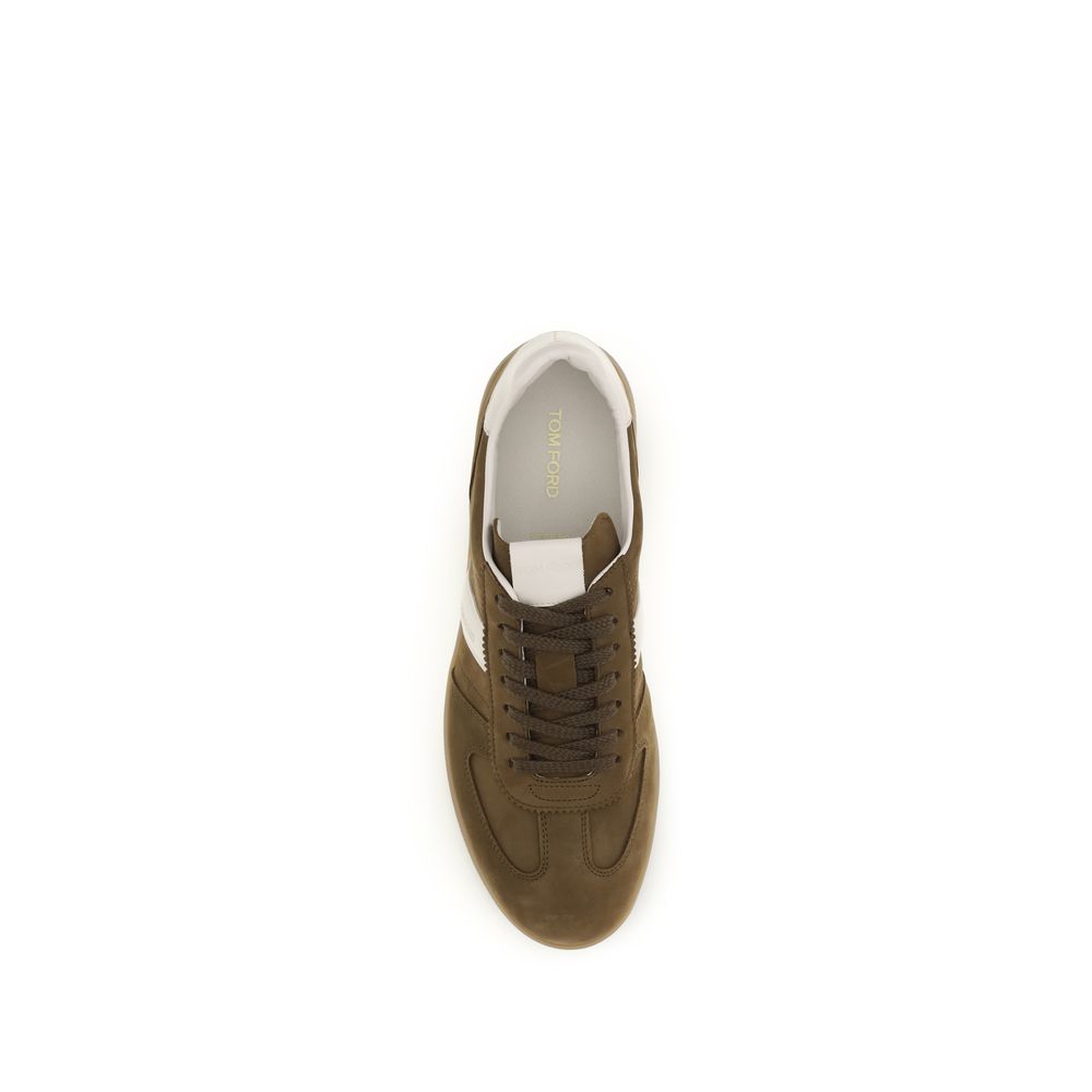 Tom Ford Archer Suede Leather Low Top Sneakers
