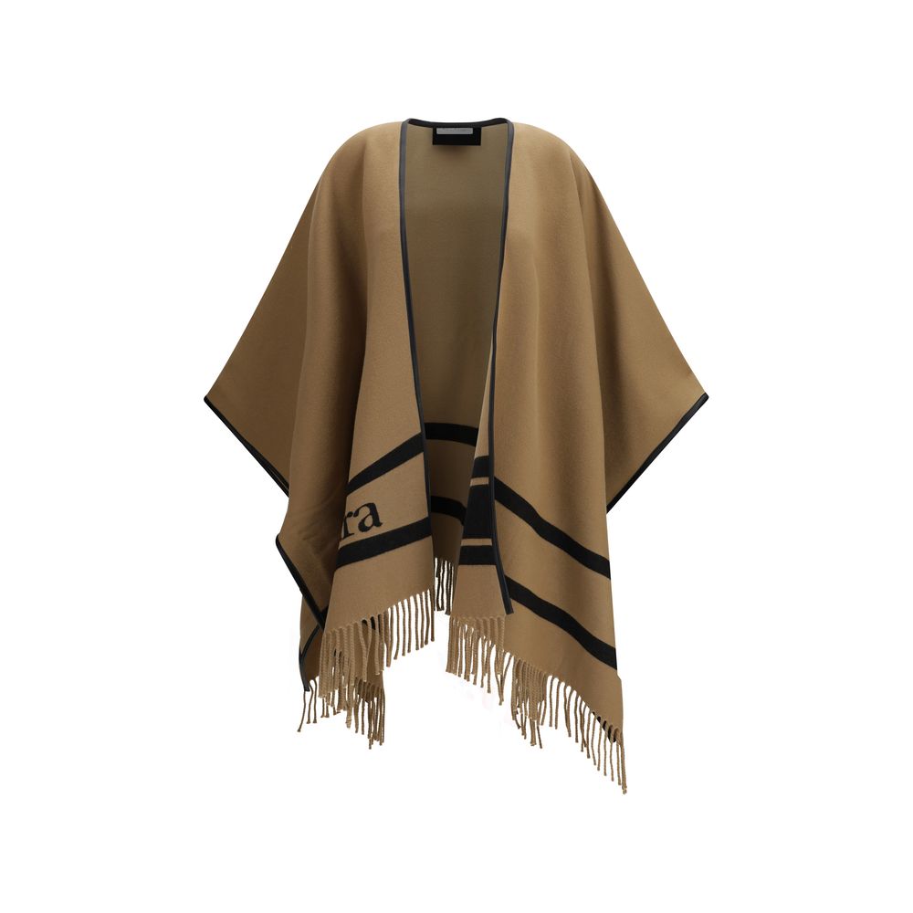 Max Mara Wool Poncho - Warm Beige
