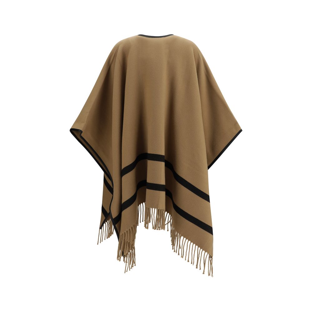 Max Mara Wool Poncho - Warm Beige