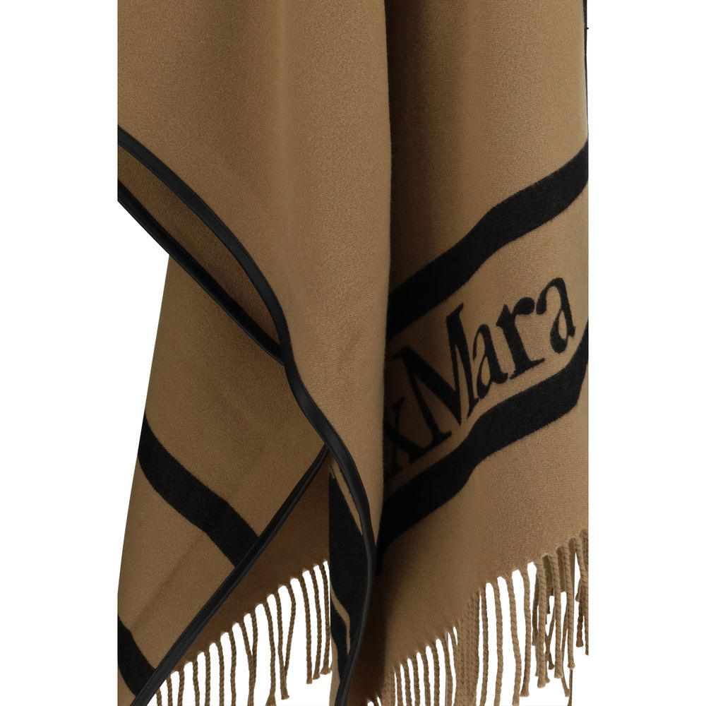 Max Mara Wool Poncho - Warm Beige