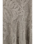 Brunello Cucinelli Silver Linen-Cotton Hoodie