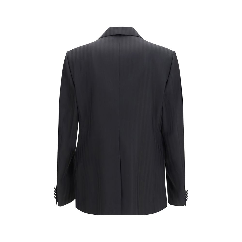 Dolce & Gabbana Fleece Wool Blazer - Black