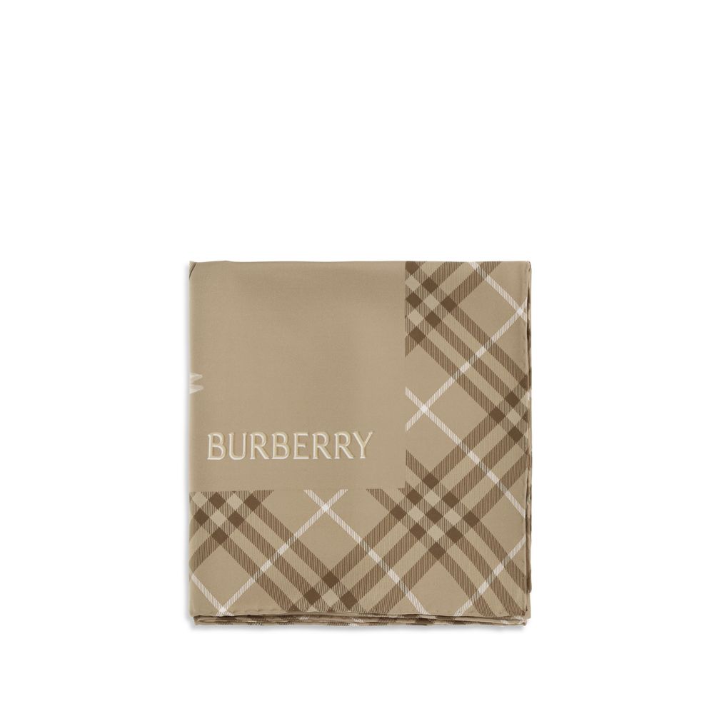 Burberry Silk Scarf - Beige
