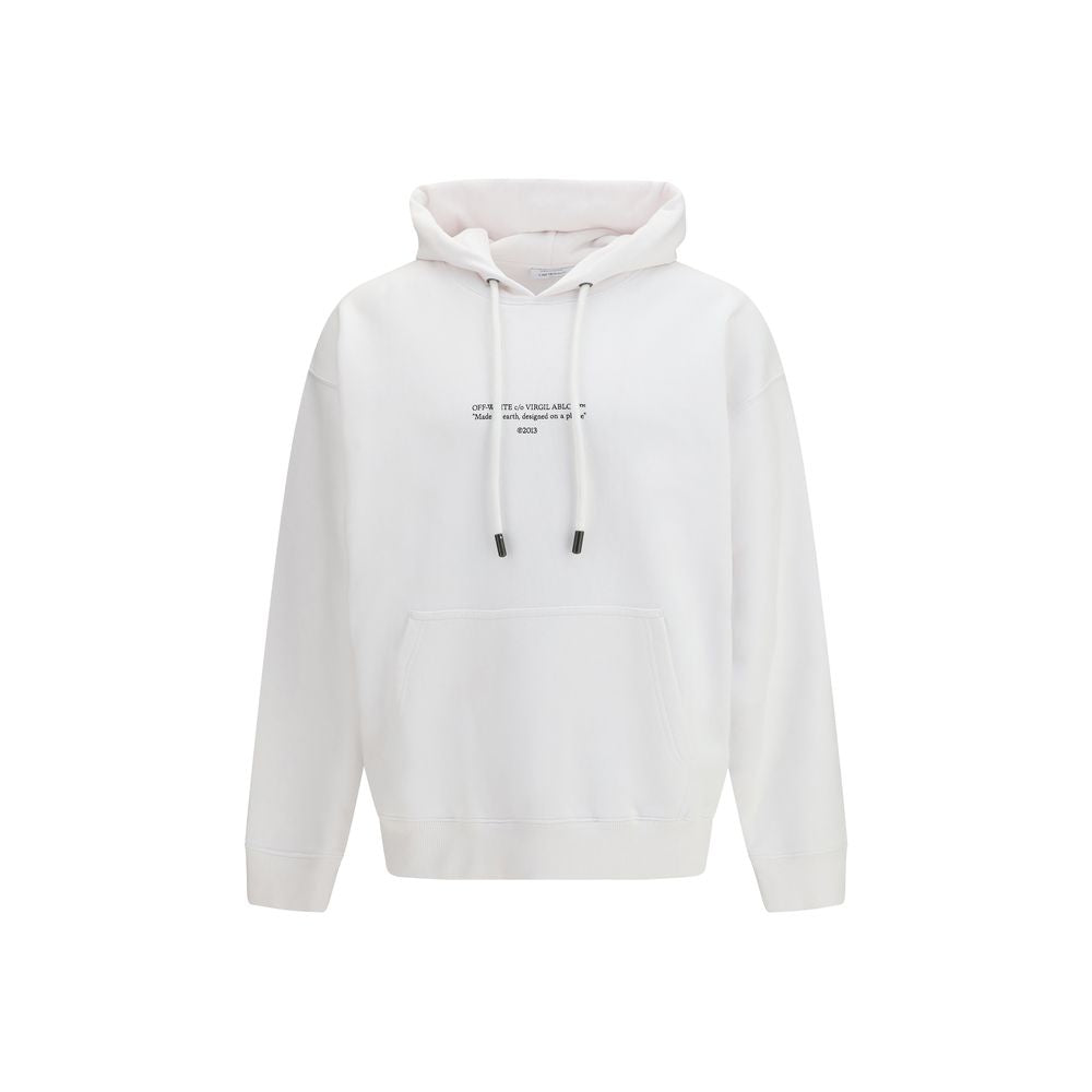 Off-White Typography  Hoodie - White