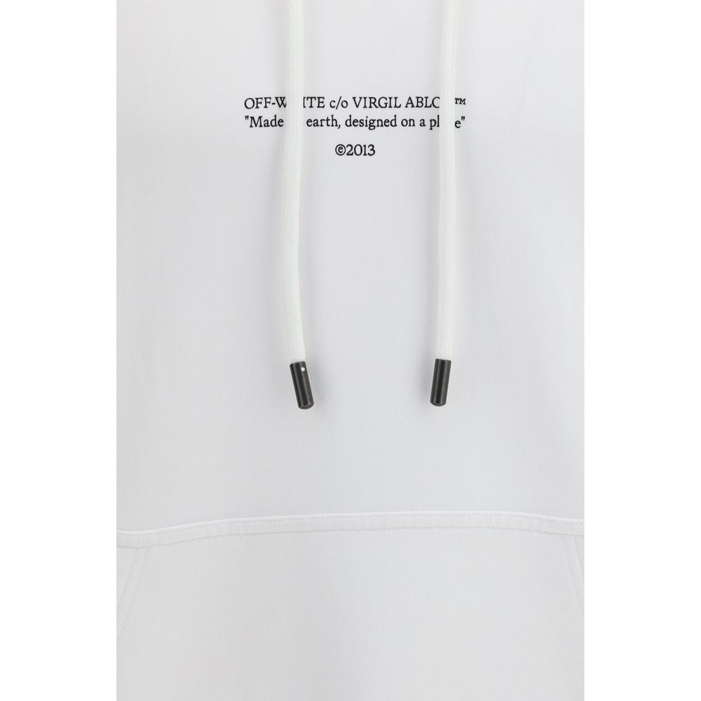 Off-White Typography  Hoodie - White
