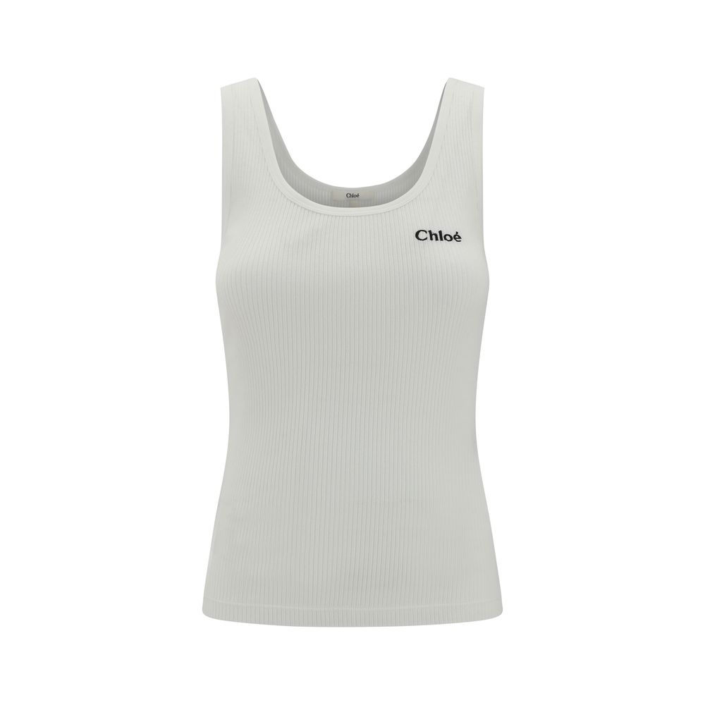 Chloé Ribbed Cotton Top