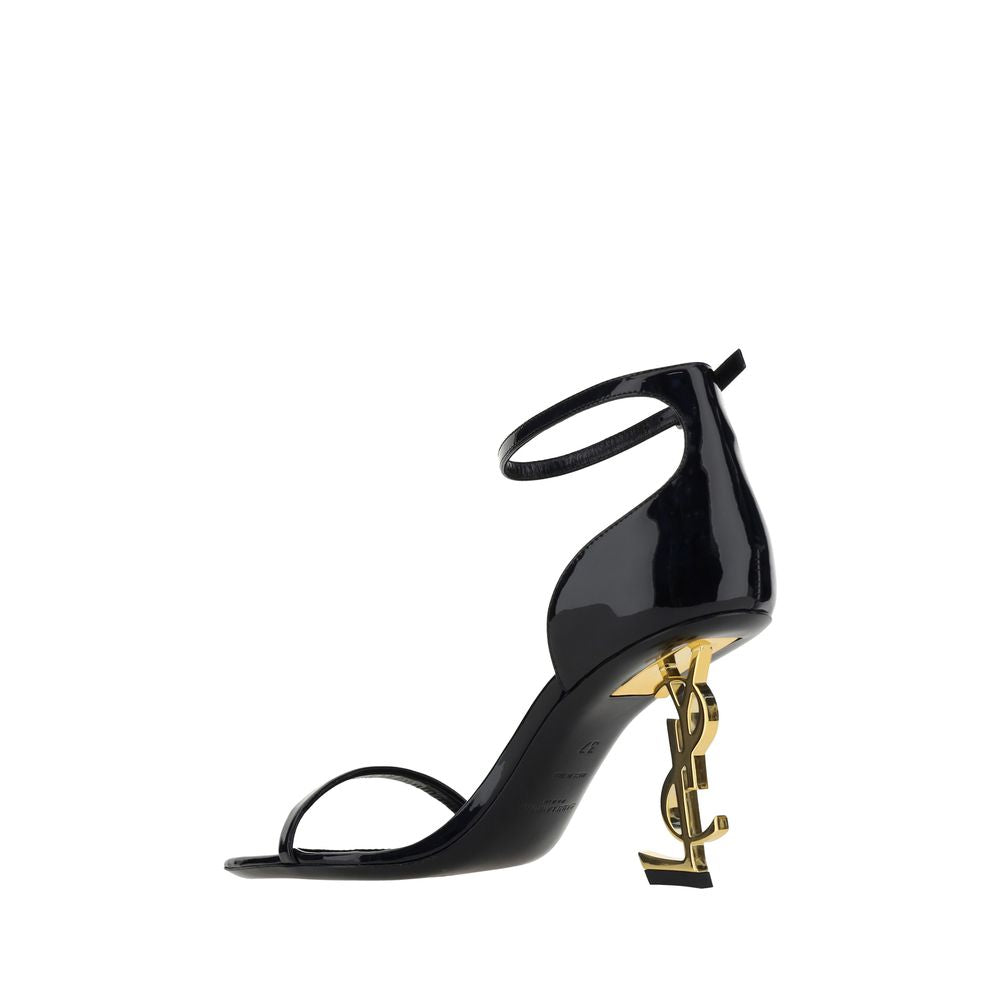 Saint Laurent Opyum Stiletto Heels - Black & Gold
