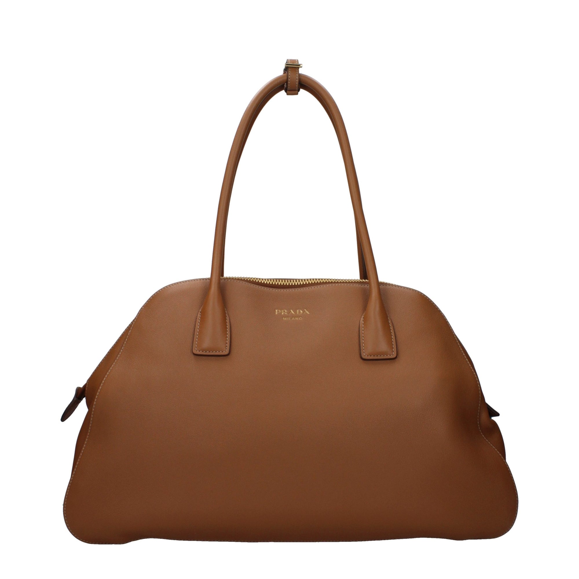Prada Tessuto Shopper Shoulder Bag - Caramel Brown
