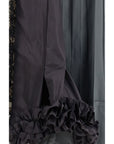 Prada Patchwork Lace & Silk Midi Skirt