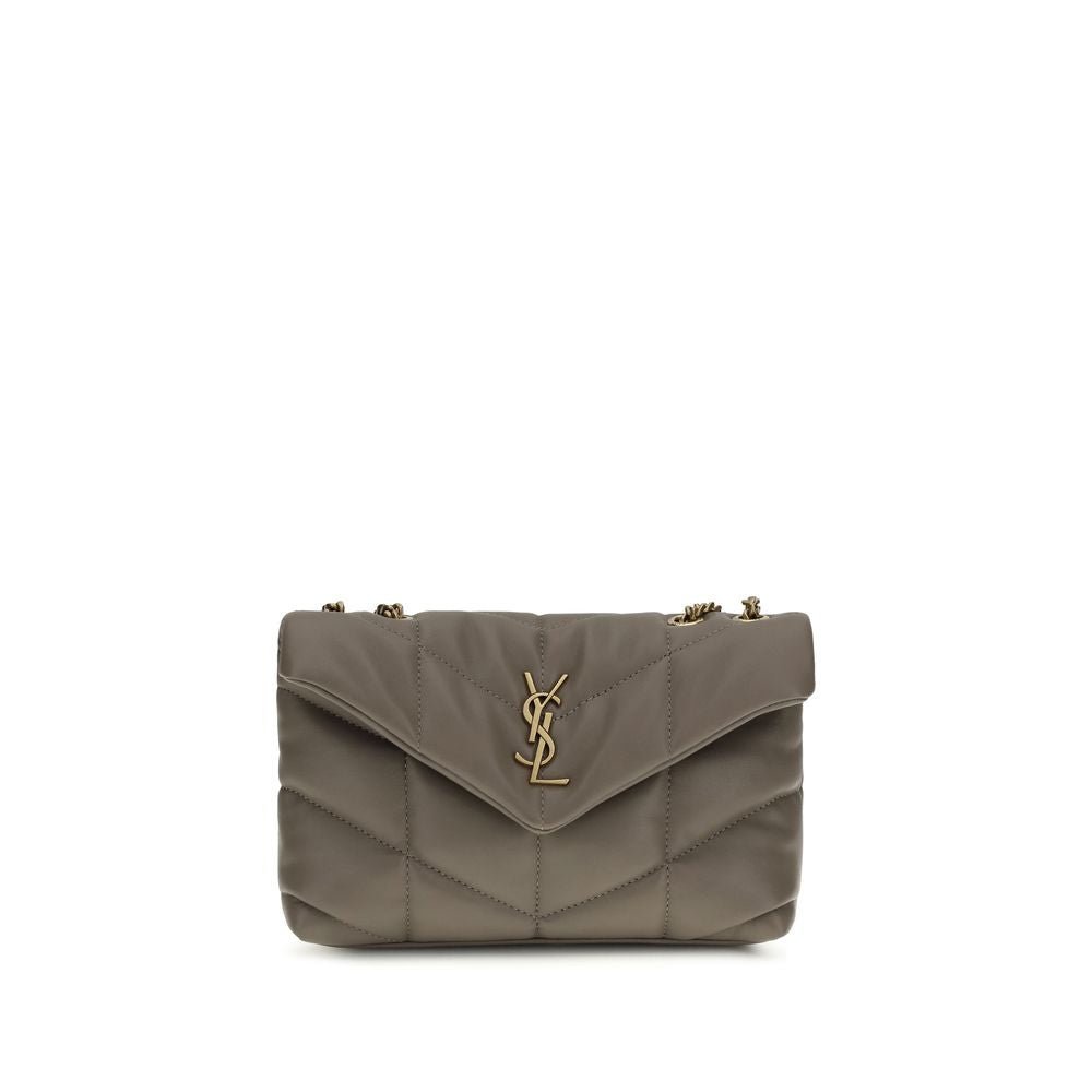 Saint Laurent Toy Puffer Shoulder Bag - Gray/Grey