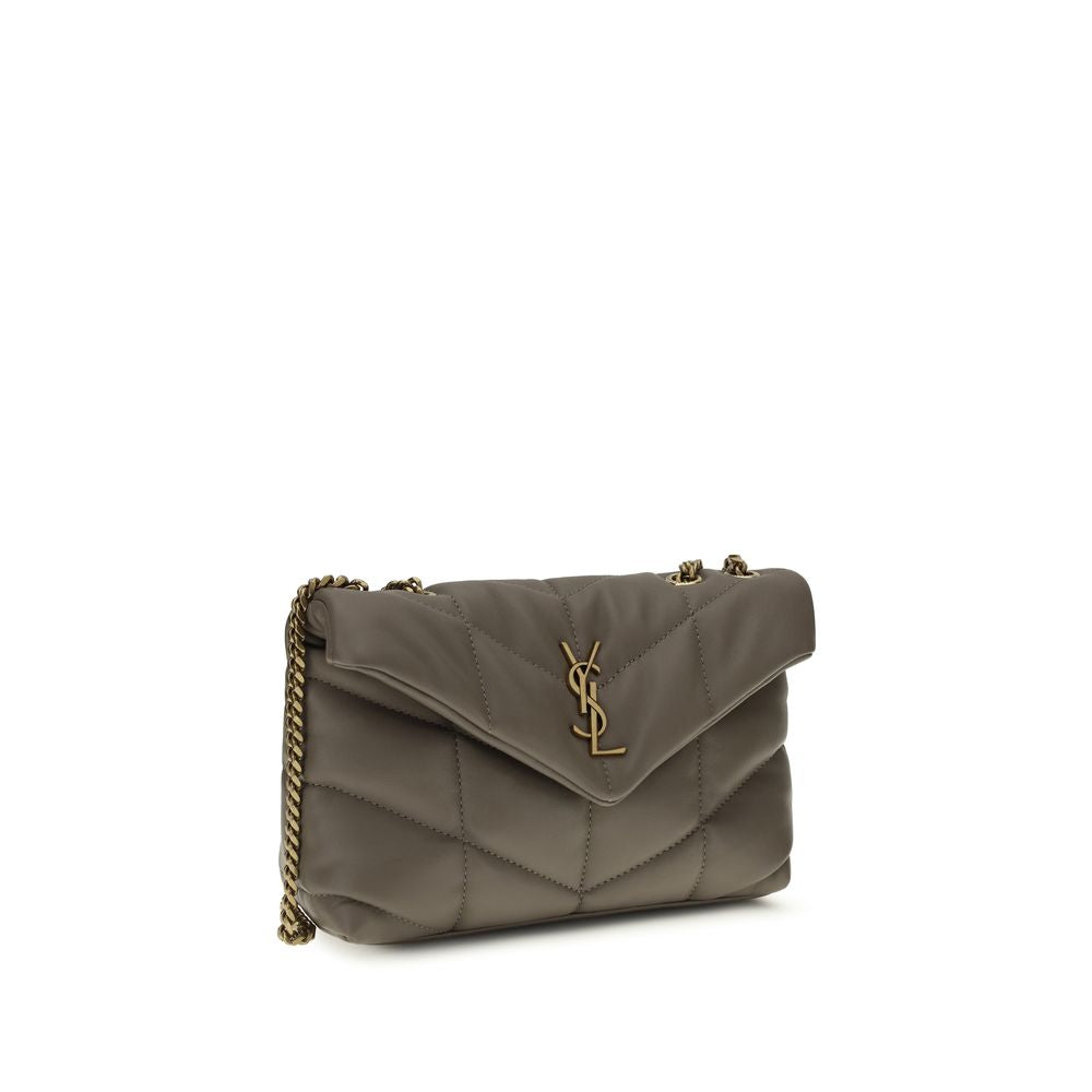 Saint Laurent Toy Puffer Shoulder Bag - Gray/Grey