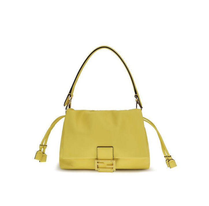 Fendi Mamma Baguette Handbag - Limoncello/Broom Yellow