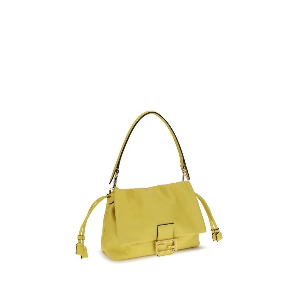 Fendi Mamma Baguette Handbag - Limoncello/Broom Yellow