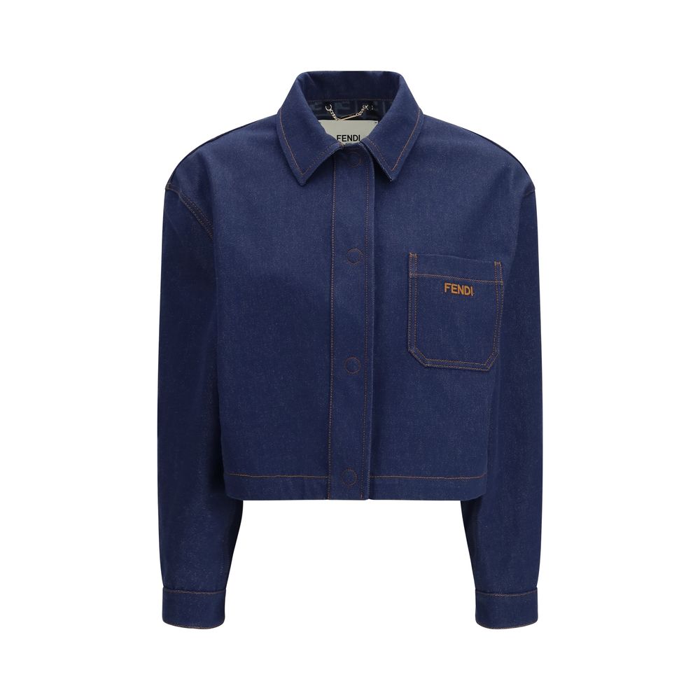 Fendi Indigo Blue Short Denim Jacket