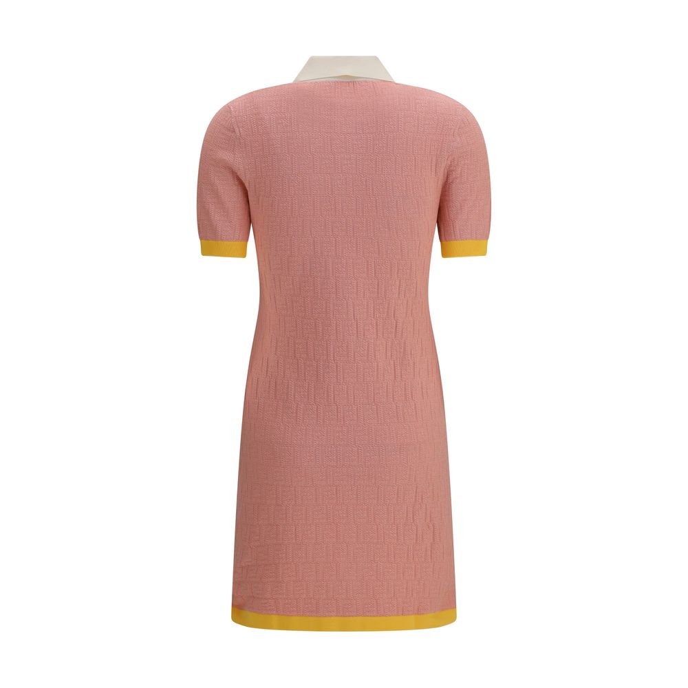 Fendi FF Mini Polo Shirt Dress - Dusty Pink