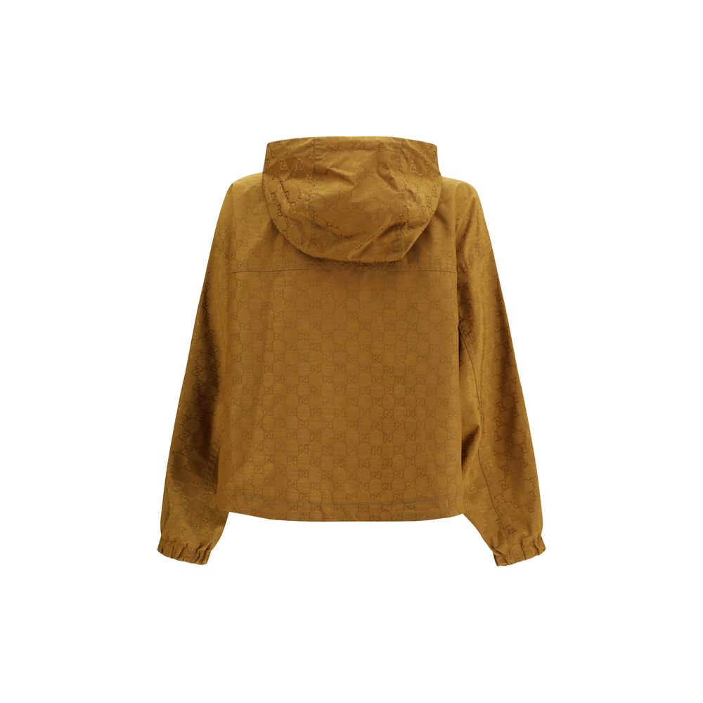 Gucci GG Hooded Lightweight Nylon Jacket