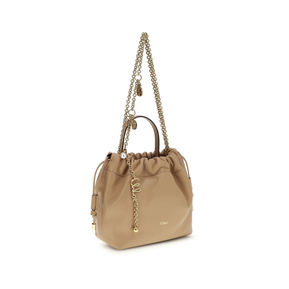 Chloé Embellished Lambskin Leather Shoulder Bag