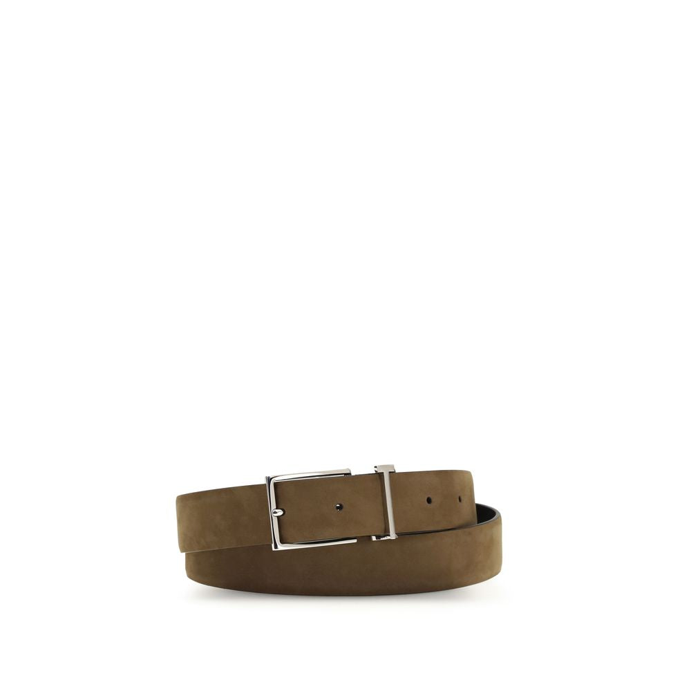 Tom Ford Suede Leather Belt - Brown