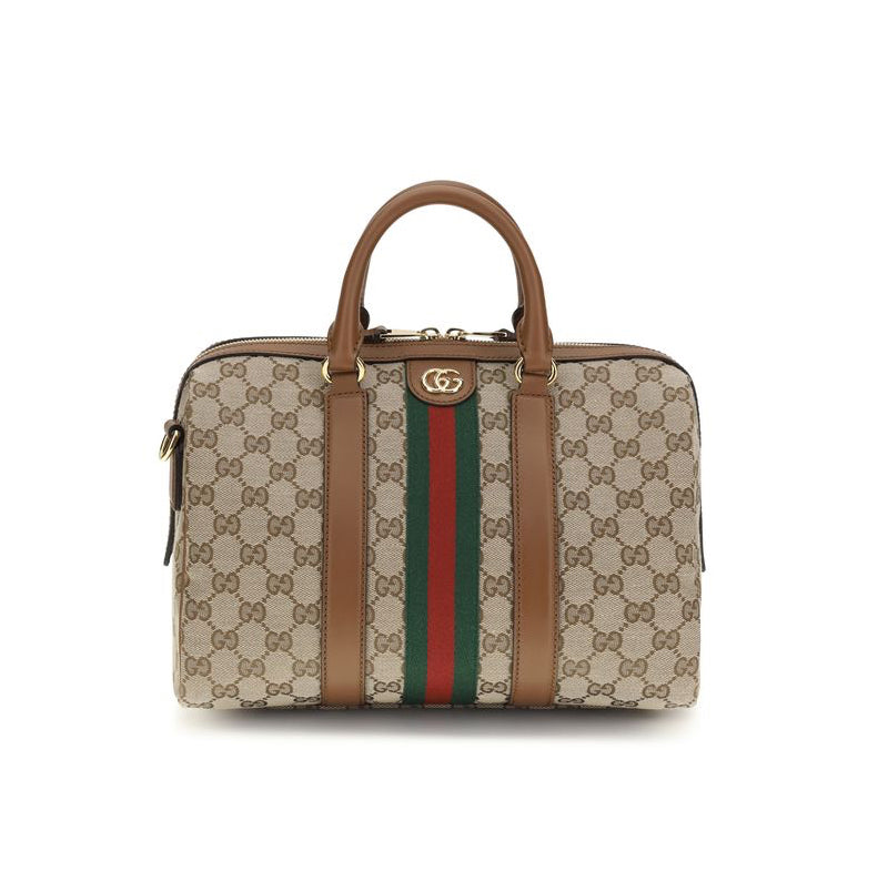 Gucci Ophidia Medium Boston Bag - Beige